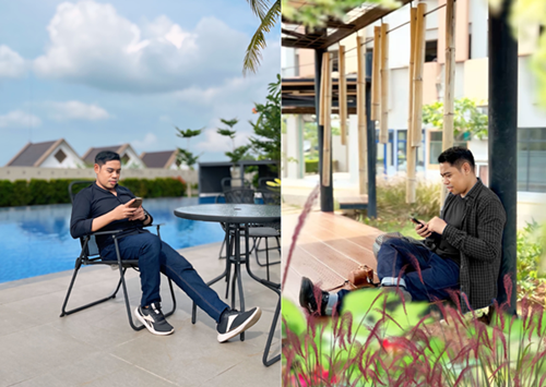 Memanfaatkan handphone untuk mencari uang di internet (Foto milik pribadi)