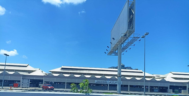 Pasar tradisonal Gadong di siang hari sebelum jam buka. Sumber: Dokumen pribadi