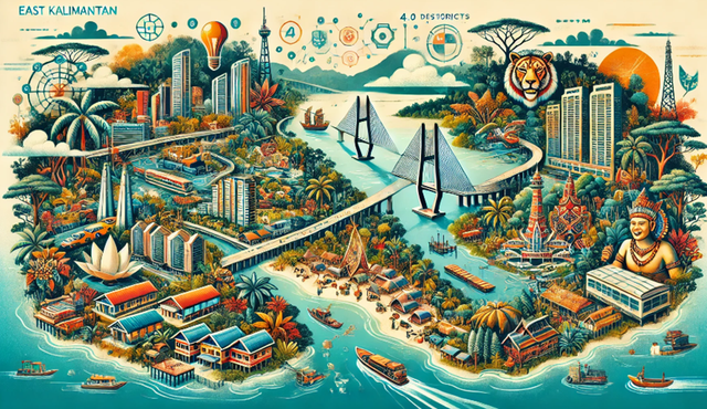 Gambar 1 : Ilustrasi Pariwisata di Provinsi Kalimantan Timur. Sumber : Diolah Penulis