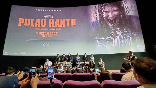 Press Screening Film Pulau Hantu di Kawasan Kuningan, Jakarta Selatan. Foto: Aprilandika Pratama/kumparan