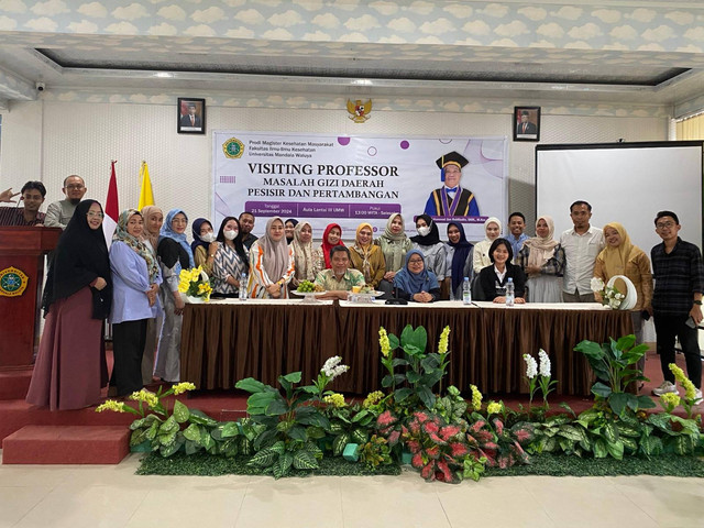 Prodi Kesmas UMW Kendari saat menggelar kegiatan program Visiting Professor. Foto: Dok. Kesmas UMW Kendari.
