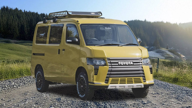 Toyota Town Ace, kembaran dari Daihatsu Gran Max yang dimodifikasi jadi lebih gagah.
Foto: Dok. Papamama Cars