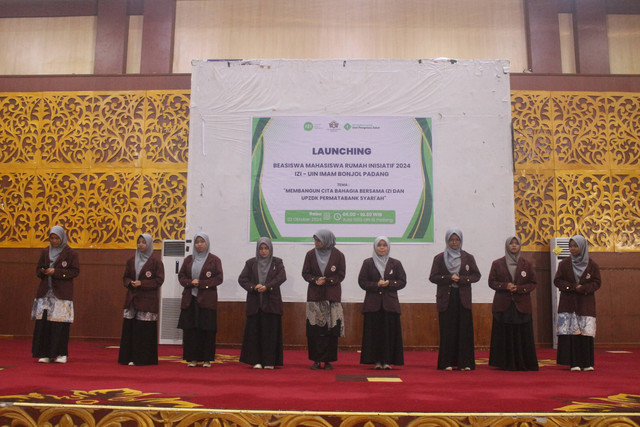 Launching Beasiswa Mahasiswa Rumah Inisiatif 2024 IZI - UIN Imam Bonjol Padang