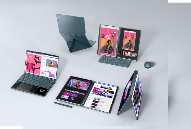 Ilustrasi laptop untuk presentasi. Foto: Lenovo 