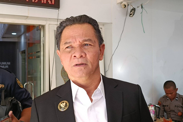 Dewan Kehormatan Penyelenggara Pemilu (DKPP) RI, Heddy Lugito di Kantor KPU Jatim, Kota Surabaya, Kamis (10/10/2024). Foto: Farusma Okta Verdian/kumparan