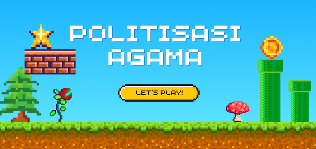 Penjualan Agama sebagai Alat Manipulasi untuk Meraih Kekuasaan - Edited by Bevan Fabian at Canva.com
