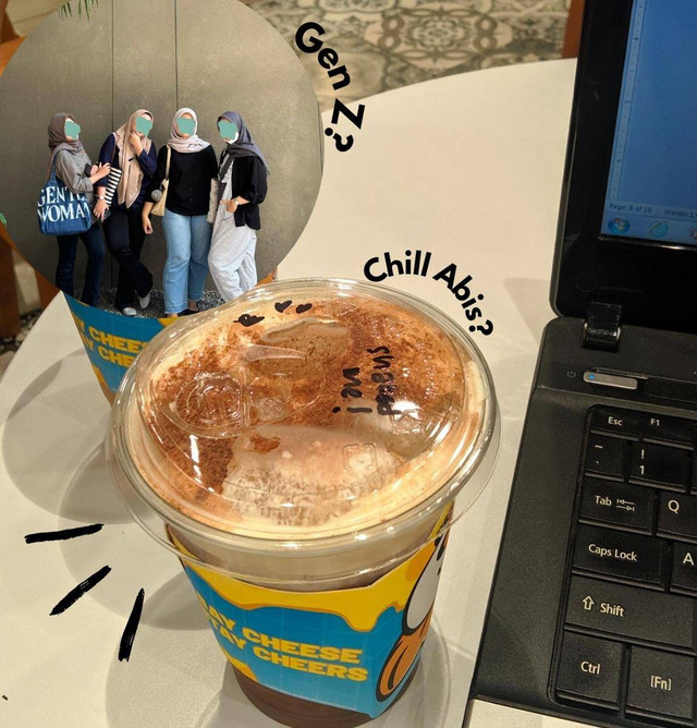 ilustrasi foto gen z: chill abis, generasi yang mengajarkan kita cara menikmati hidup! (foto: Inge Novalia/Dokumentasi Pribadi)