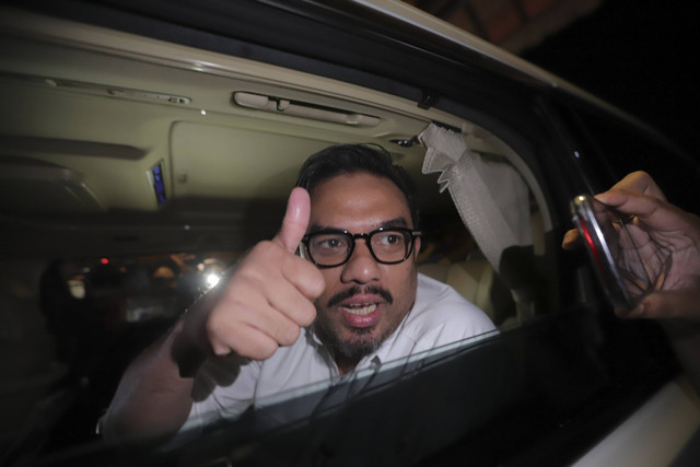 Maman Abdurrahman usai pembekalan oleh presiden terpilih, Prabowo Subianto di Pendopo Garuda Yaksa, Hambalang, Rabu (16/10/2024). Foto: Jamal Ramadhan/kumparan