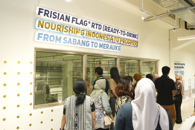 Suasana saat peresmian pabrik Frisian Flag di Cikarang. Foto: Dok. Istimewa