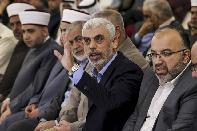 Pemimpin baru Hamas Yahya Sinwar. Foto: Mahmud Hams/AFP