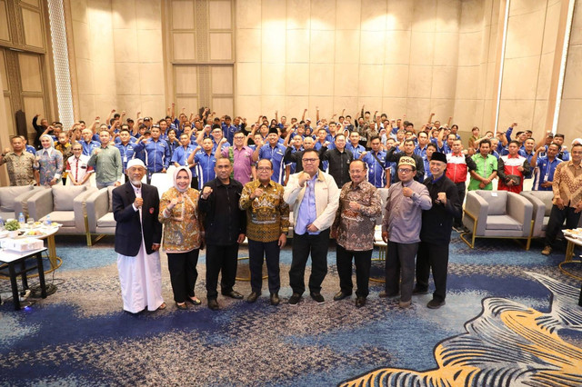 Rapat Kerja Daerah (Rakerda) II Federasi Serikat Pekerja Rokok Tembakau Makanan Minuman (FSP RTMM) Serikat Pekerja Seluruh Indonesia (SPSI) Provinsi Lampung | Foto : Adpim
