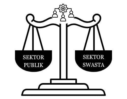 Ilustrasi Pertimbangan Kompleksitas MSDM antara Sektor Publik dan Sektor Swasta. Foto: Canva