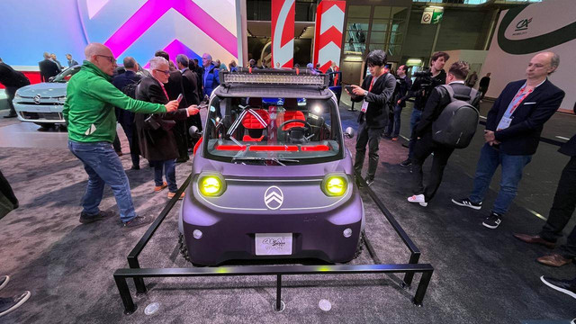 Mobil listrik mungil new Citroen Ami Buggy Vision di Paris Motor Show 2024. Foto: Aditya Pratama Niagara/kumparan