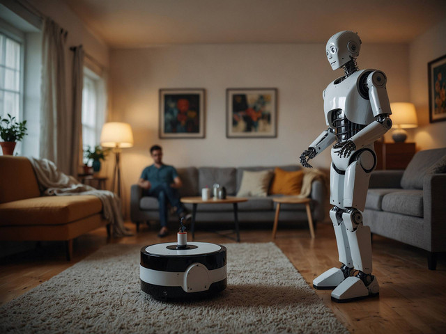 Robot pengganti manusia (https://pixabay.com/illustrations/household-robot-robotics-robot-8853723/)
