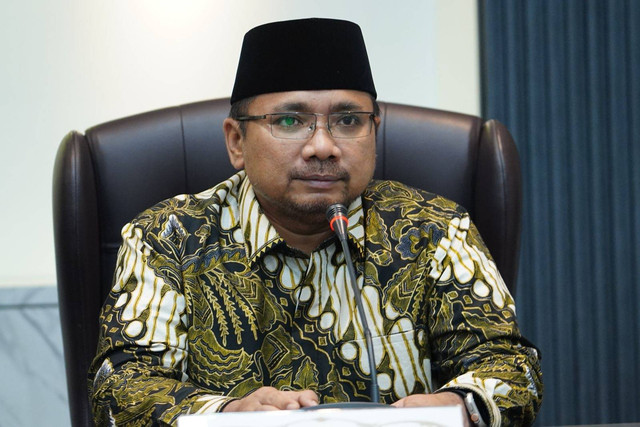Menteri Agama (Menag) Periode 2020-2024, Yaqut Cholil Qoumas di Kemenag, Jakarta, Senin (21/10/2024). Foto: Kemenag RI