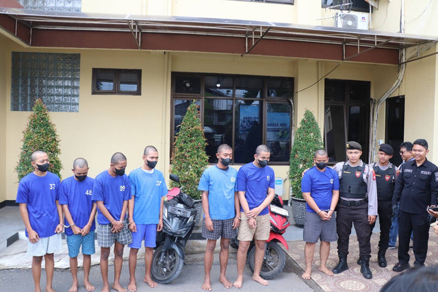 Para pelaku yang keroyok dan tewaskan remaja bernama Rendy Surya Irawan (16) di Bantul. Foto: Dok. Istimewa