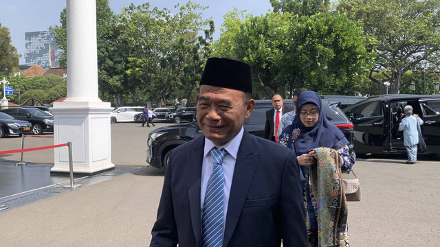 Muhadjir Effendy di Istana Negara Jakarta, Selasa (22/10/2024). Foto: Luthfi Humam/kumparan