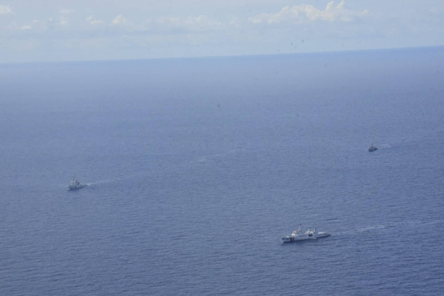 Bakamla RI Usir Coast Guard China di Perairan Natuna Utara. Foto: Dok. Humas Bakamla RI
