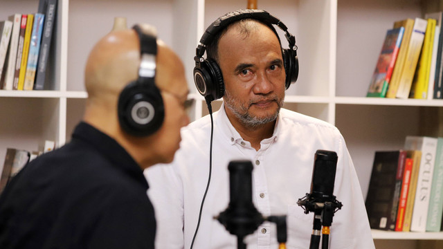 Ketua Dewan Pembina Mer-C, dr. Sarbini Abdul Murad pada program Diptalk di kumparan, Kamis (24/10). Foto: Iqbal Firdaus/kumparan