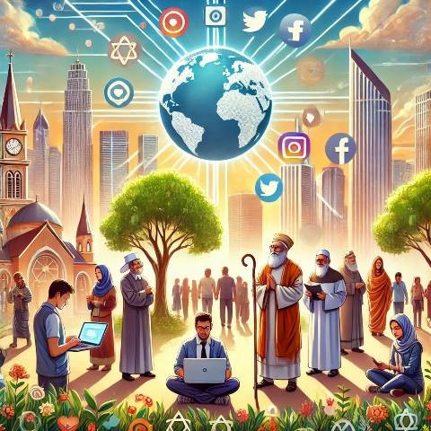 ilustrasi: Lembaga dan Organisasi Keagamaan serta Perubahannya Di Era Modern. Sumber Gambar: A Rima Mustajab