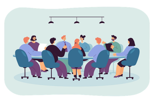 Ilustrasi Rapat (Sumber : Freepik)