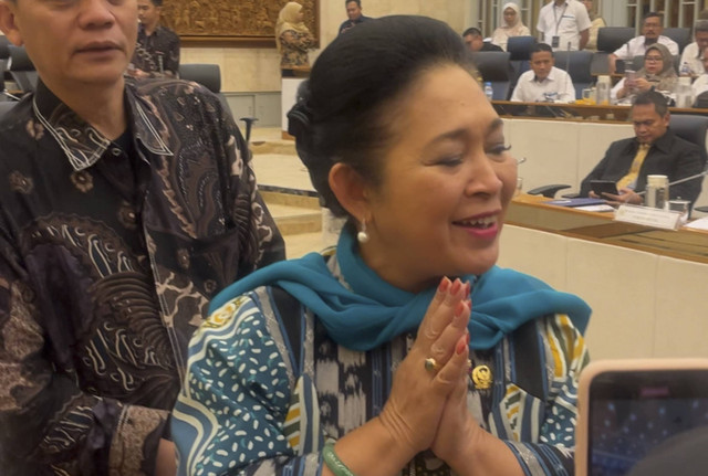 Ketua Komisi IV DPR RI, Titiek Soeharto saat ditemui usai Raker dengan Menteri Pertanian, di Gedung DPR RI Senayan, Jakarta, Selasa (5/11/2024). Foto: Widya Islamiati/kumparan