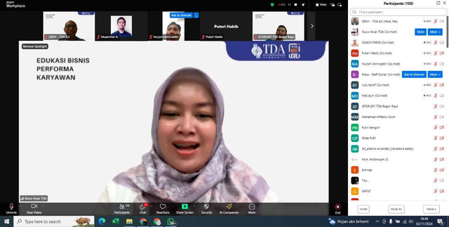 TDA Pusat Gelar Sharing Bisnis Bahas Karyawan Sampai Naik Level