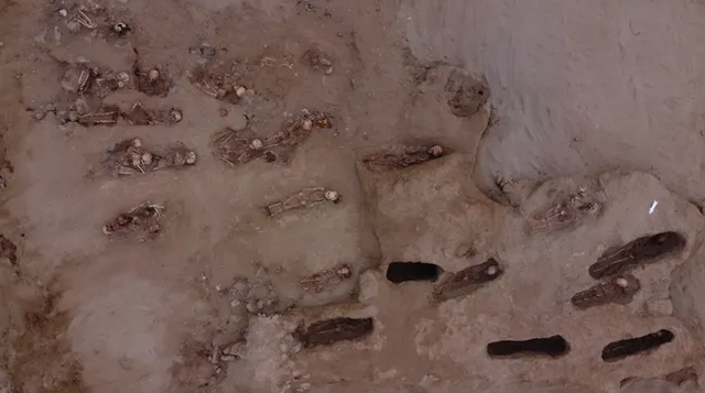 Situs pengorbanan 76 anak-anak dan dua wanita merupakan temuan terbaru di Pampa la Cruz, sebuah situs arkeologi di Peru. Foto: Huanchaco Archaeological Program/Gabriel Prieto