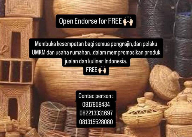 Istri dari Menteri UMKM, Maman Abdurrahman memberikan jasa endorse gratis untuk pelaku UMKM di akun instagramnya. Foto: Dok. Instagram @tina-astari.