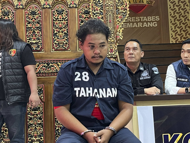 Eko Prasetyo, pelaku pembunuhan wanita di Hotel Johar Semarang. Foto: Intan Aliva/kumparan