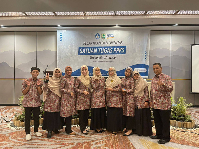 Pelantikan Satgas PPKS UNAND 2022/2023 (Sumber: Satgas PPKS UNAND)