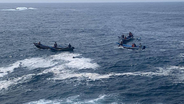 Seorang pemancing hilang terseret ombak di Tebing Congor, Pantai Jogan, Kapanewon Tepus, Kabupaten Gunungkidul, Selasa (12/11) pagi. Foto: Dok. Satlinmas Rescue Istimewa Wilayah Operasi I