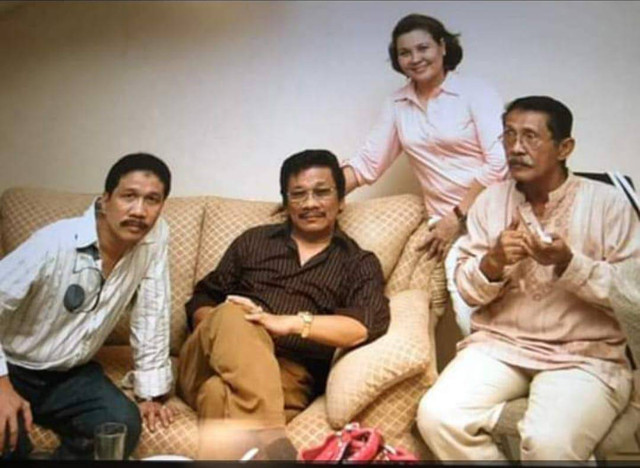 Foto kenangan saya dengan mendiang Bang Muin. Foto: Dok. Ilham Bintang