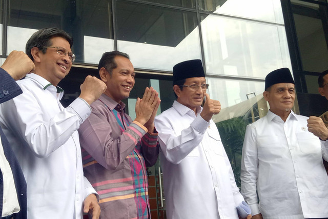 Menteri Agama Nasaruddin Umar di Gedung Merah Putih KPK, Jakarta Selatan, Selasa (19/11/2024). Foto: Alya Zahra/kumparan