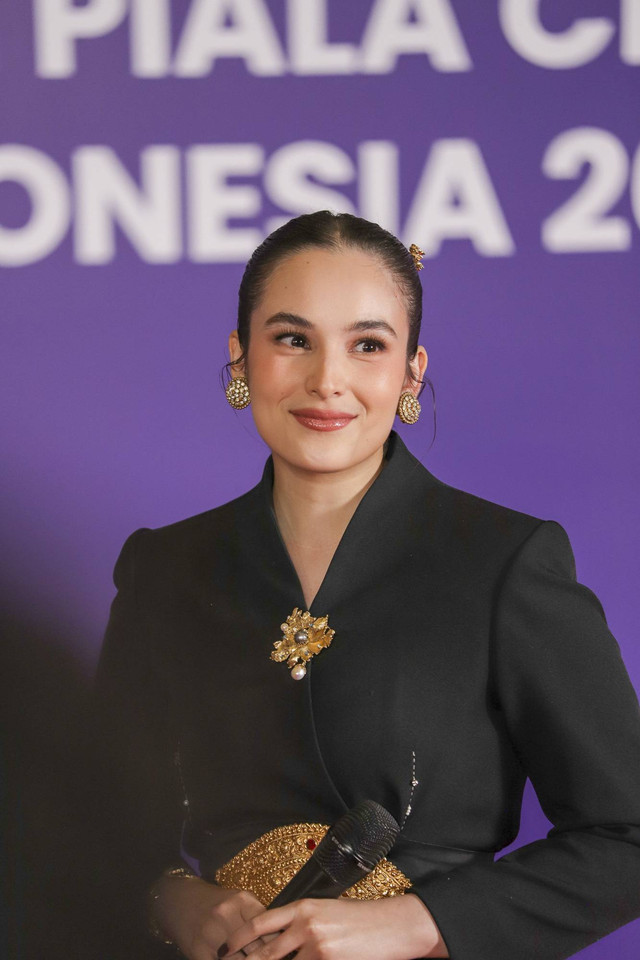 Aktris Chelsea Islan berpose saat Malam Anugerah Piala Citra Festival Film Indonesia (FFI) 2024 di ICE BSD, Kabupaten Tangerang, Banten, Rabu (20/11/2024). Foto: Jamal Ramadhan/kumparan