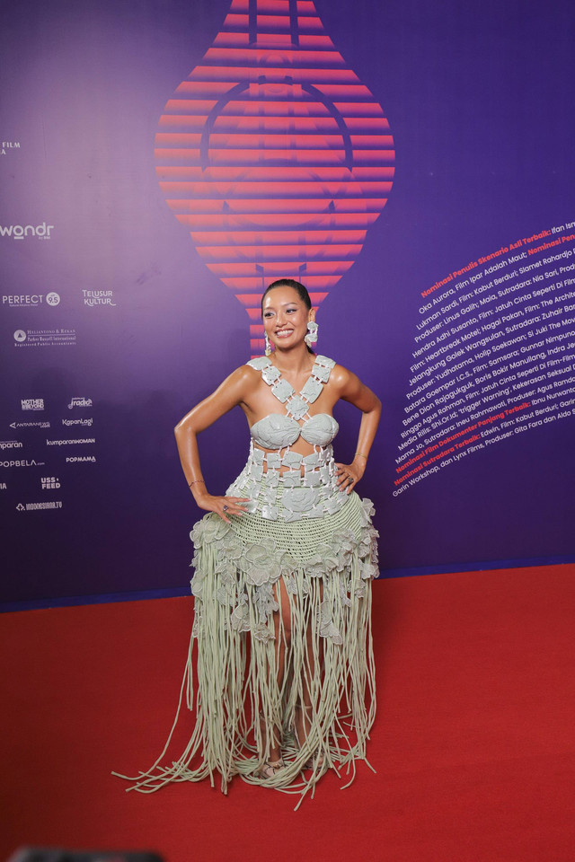 Asmara Abigail saat Malam Anugerah Piala Citra Festival Film Indonesia 2024, Rabu (20/11/2024). Foto: Jamal Ramadhan/kumparan