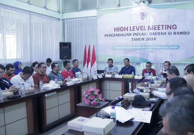 Pemkab Jember gelar Sinergi dan Kolaborasi dalam memastikan stok Bapokting (Barang Pokok Penting) aman menjelang libur nataru. Foto: Dok. Istimewa