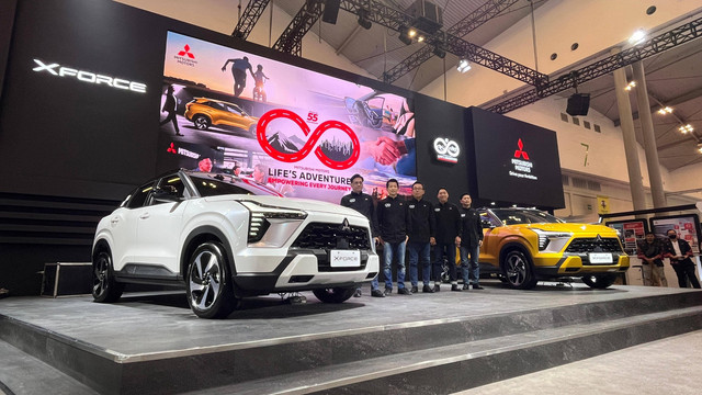 Peluncuran Mitsubishi Xforce dengan fitur Diamond Sense di GJAW 2024. Foto: Aditya Niagara/kumparan