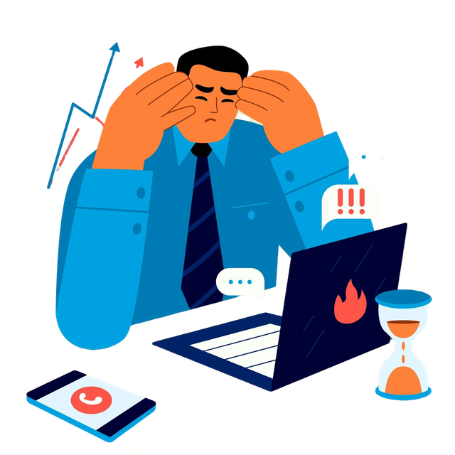 ilustrasi kondisi stress. sumber:https://www.freepik.com