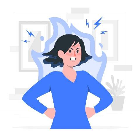 Ilustrasi orang sedang marah, sumber foto pch.vector on Freepik