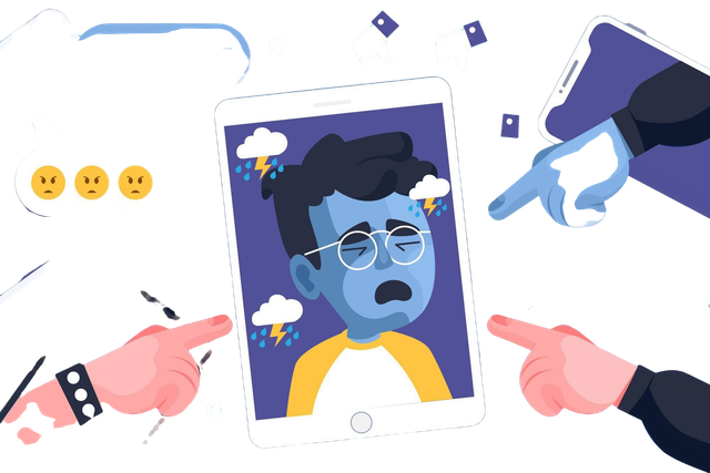 Ilustrasi Kekerasan Digital. Sumber: Freepik.7