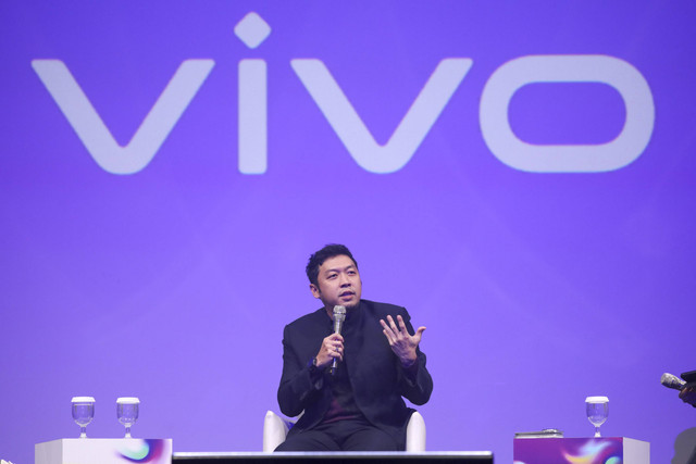 Senior Product Manager vivo Mobile Indonesia, Yoga Samiaji saat menghadiri AI for Indonesia by kumparan di Djakarta Theater, Jakarta, Rabu (4/12/2024). Foto: Aditia Noviansyah/kumparan