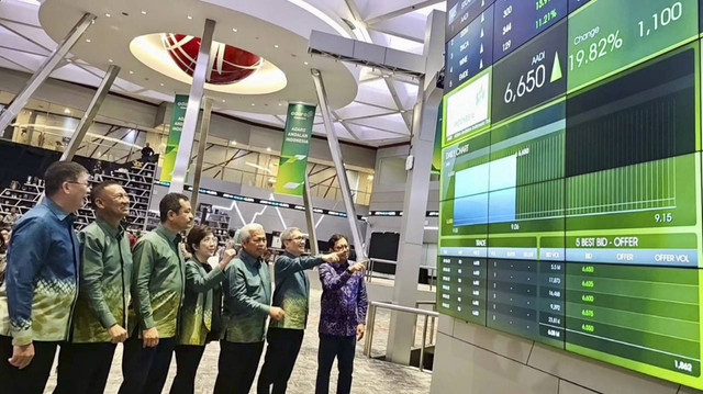 PT Adaro Andalan Indonesia Tbk (AADI) resmi melantai di Bursa Efek Indonesia (BEI), Jakarta, Kamis (5/12/2024). Foto: Dok. Adaro Andalan