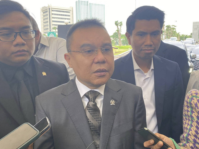 Wakil ketua DPR RI Sufmi Dasco Ahmad di gedung Parlemen, Jakarta pada Kamis (5/12/2024). Foto: Abid Raihan/kumparan