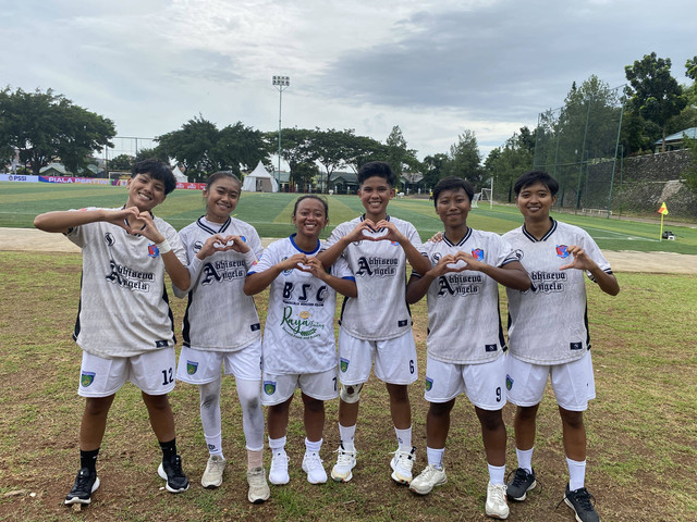Tim Bengkulu Soccer Club dari Bengkulu di Piala Pertiwi Senior 2024. Foto: Antika Fahira/kumparan