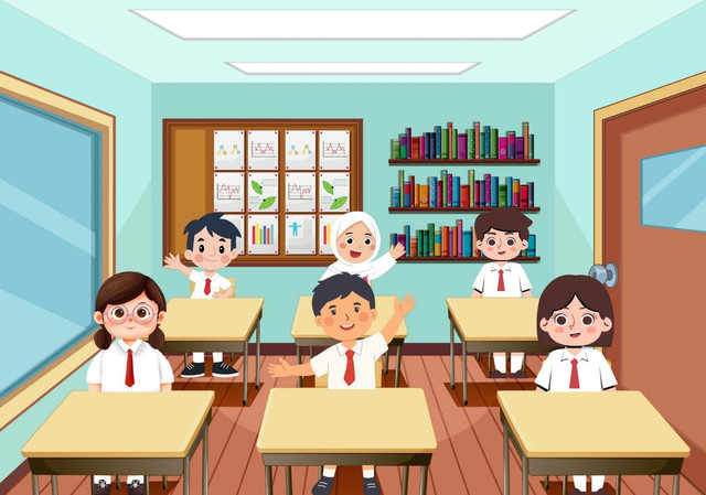 Ilustrasi Pendidikan Sekolah Dasar. Foto: Canva/FebyKhairunnisa