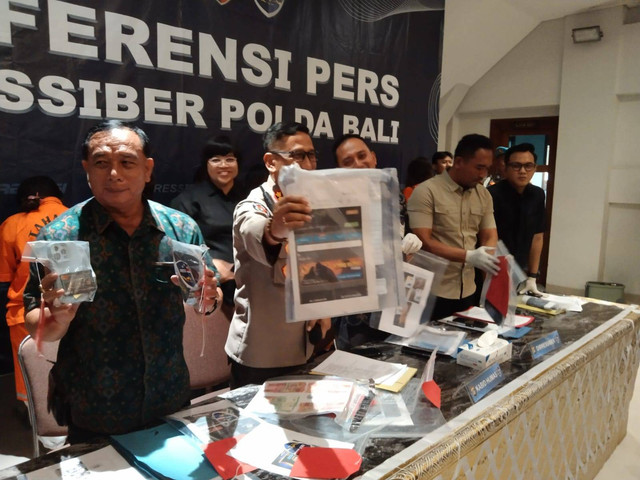 Pengungkapa kasus judi online di Polda Bali - IST