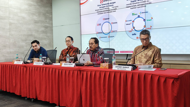 Konferensi pers Update Kegiatan Korporasi Smartfren Foto: Muhammad Fikrie/kumparan