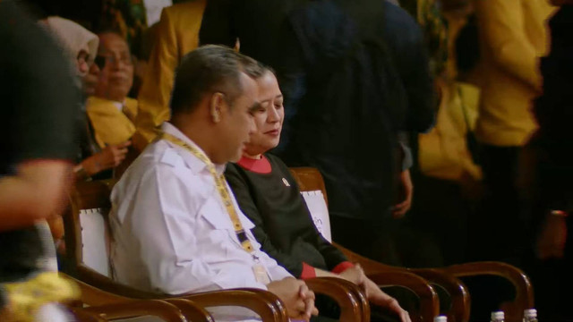 Ketua DPP PDIP Puan Maharani menghadiri perayaan HUT ke-60 Partai Golkar di Sentul International Convention Center (SICC), Bogor, Kamis (12/12/2024). Foto: Golkar