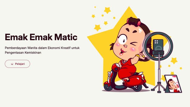 Hero Section di homepage emakemakmatic.com. Foto: Tangkapan layar homepage.